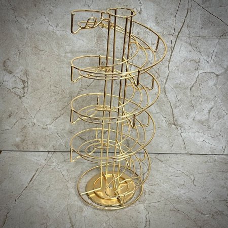 ستاند كبسولات ذهبي