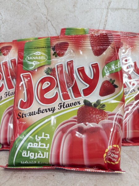 جلي بطعم فراولة وزن 80 جرام