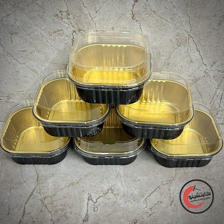 علب حرارية للكيك مع غطاء 25 علبة